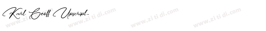 Karl Geoff Upscript字体转换